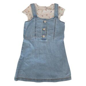 OshKosh B'Gosh Denim Dress Outfit Girls Size 5